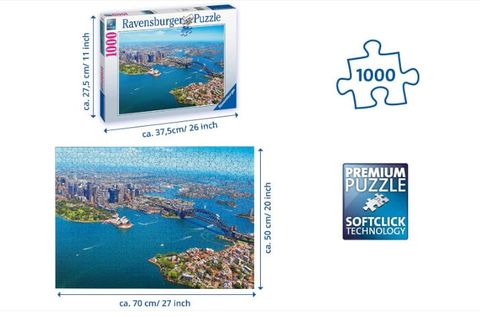  Bộ xếp hình Ravensburger Sydney Opera House & Bridge 1000 miếng 