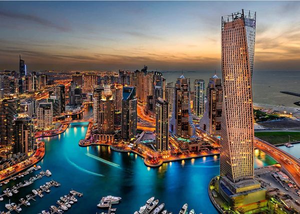 Xếp hình Ravensburger Dubai Marina at Night 1000 miếng