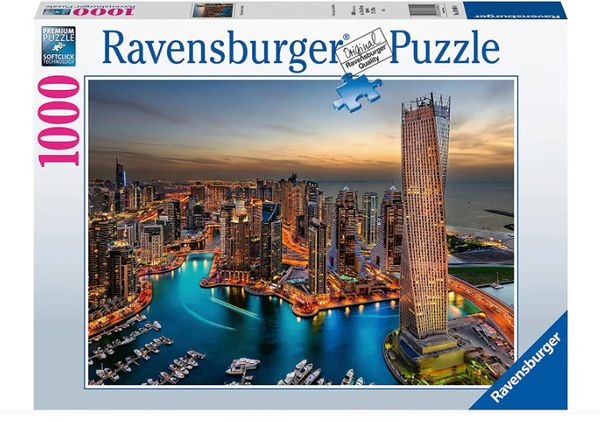 Xếp hình Ravensburger Dubai Marina at Night 1000 miếng