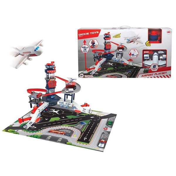 Set 23win08 com Mô hình Sân bay Airport Playset Dickey Toys