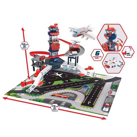  Set Đồ chơi Mô hình Sân bay Airport Playset Dickey Toys 
