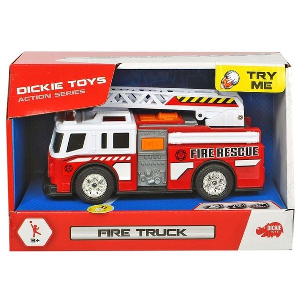 Đồ Chơi Xe Cứu Hỏa Fire Truck Dickey Toys 15cm phát tiếng