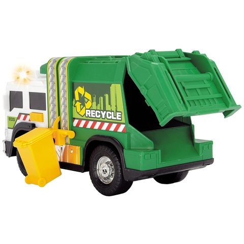  Đồ Chơi Xe Rác Dickie Toys Recycle Truck màu xanh 30cm 