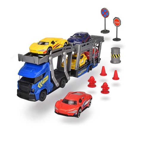  Bộ Mô Hình Xe Kéo Và Ô Tô DICKIE TOYS Transporter Set 