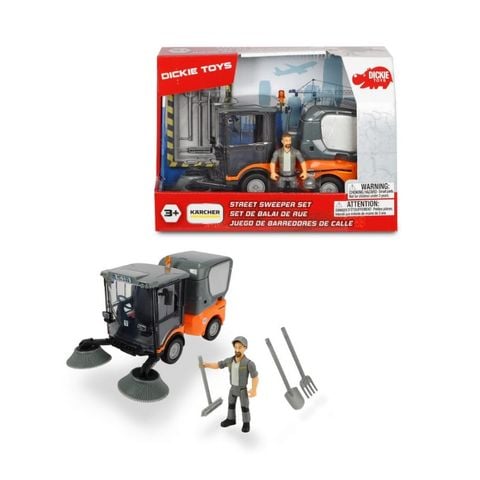  Bộ Đồ Chơi Xe Vệ Sinh Đường Phố DICKIE TOYS Playlife-Street Sweeper Set 