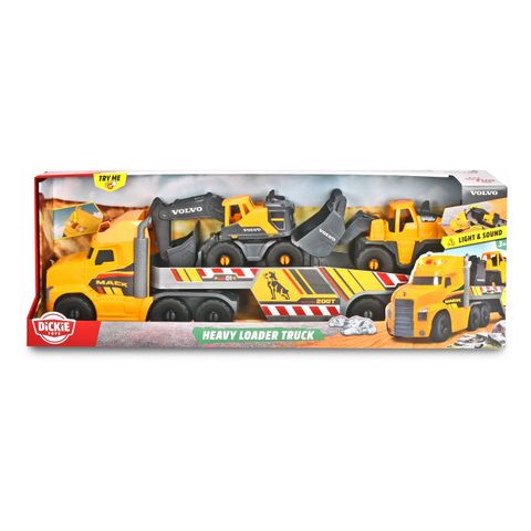  Đồ Chơi Xe Tải Xây Dựng DICKIE TOYS Mack/Volvo Heavy Loader Truck 