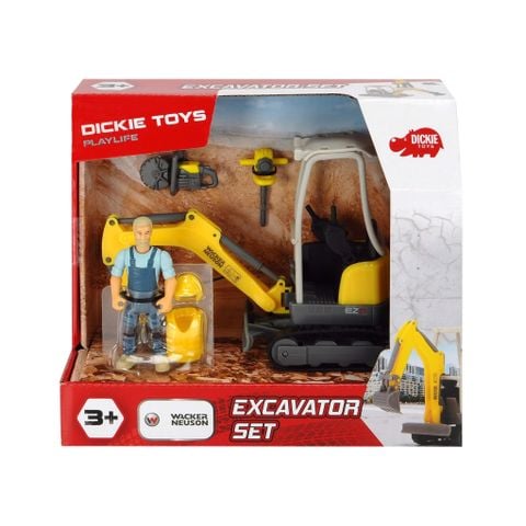  Bộ Đồ Chơi Xe Xây Dựng DICKIE TOYS Playlife-Excavator Set 203832005 