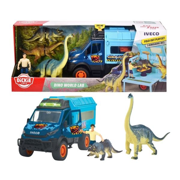  203837025 Đồ Chơi Xe Khủng Long DICKIE TOYS Dino World Lab 
