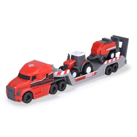  203735004 Bộ Đồ Chơi Xe Tải Nông Trại DICKIE TOYS Massey Ferguson Micro Farm Truck 