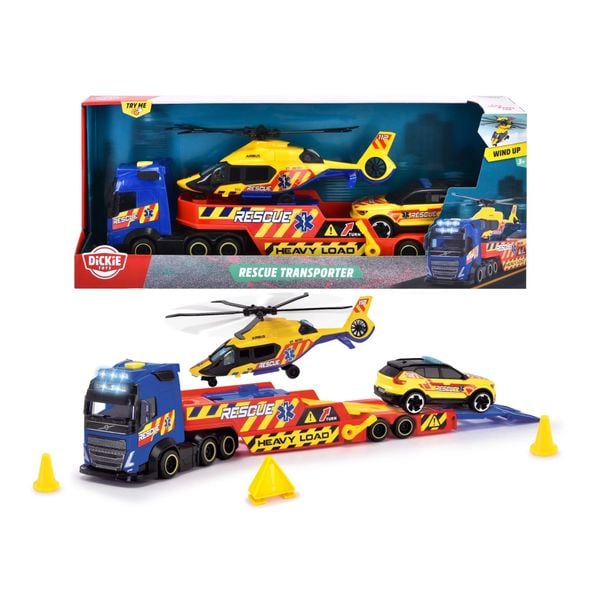 203717005 Bộ Đồ Chơi Xe Tải Cứu Hộ DICKIE TOYS Rescue Transporter