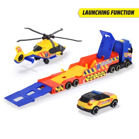  203717005 Bộ Đồ Chơi Xe Tải Cứu Hộ DICKIE TOYS Rescue Transporter 