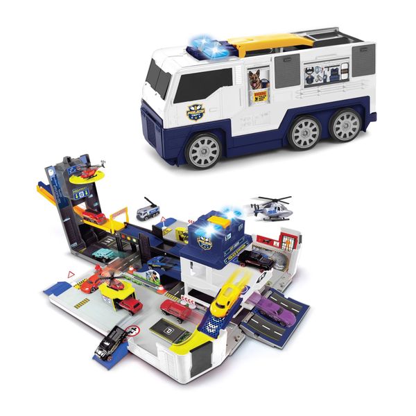 203339002 Bộ Đồ Chơi Mô Hình Cảnh Sát DICKIE TOYS Folding Police Truck Playset