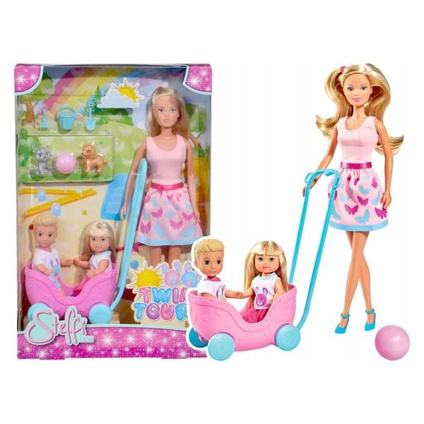 Búp Bê Sinh Đôi Steffi Love Twin Tour Plastic Doll