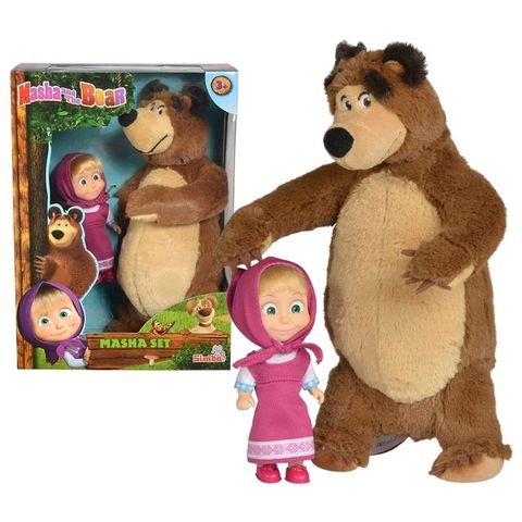  Bộ Đồ Chơi Búp Bê Và Gấu Masha and the Bear Masha Set 