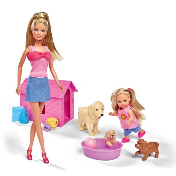 Búp Bê vàThú Cưng Vui Vẻ Steffi Love Happy Animal (2 mẫu)