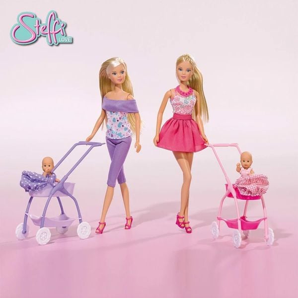 Búp Bê Dắt Bé Đi Dạo Steffi Love Baby Walk (2 mẫu)
