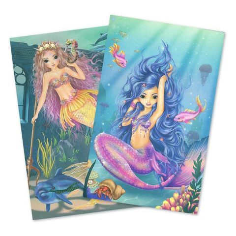  TM410472 BST sticker thiết kế thời trang Fantasy Model Sticker Book MERMAID 