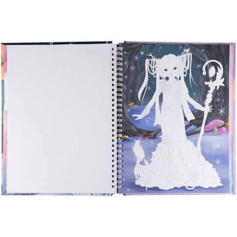  TM410727 BST thiết kế thời trang Fantasy Model Colouring Book With LED & Sound 