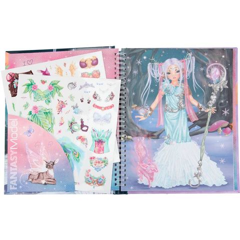  TM410727 BST thiết kế thời trang Fantasy Model Colouring Book With LED & Sound 