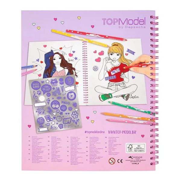 BST sticker thiết kế thời trang TopModel Sticker Set đính kim tuyến 04