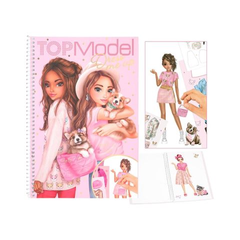  Đồ chơi BST thiết kế nhãn dán Topmodel dress me up big corgi 0412074 