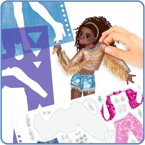  Đồ chơi BST thiết kế tô màu Popstar TOPMODEL 0412228 