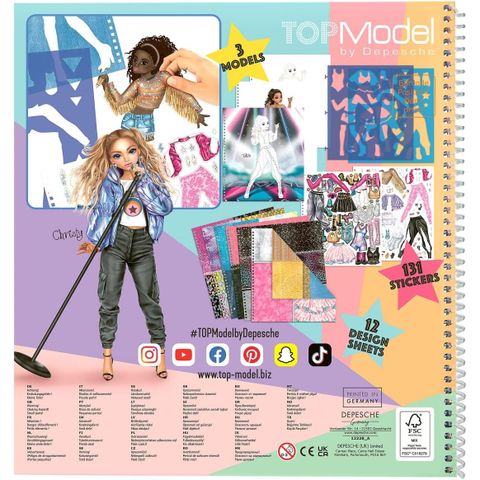  Đồ chơi BST thiết kế tô màu Popstar TOPMODEL 0412228 