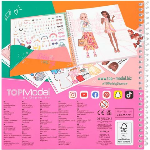  Đồ chơi BST thiết kế Dress Me Up kèm sticker TOPMODEL 0412288 