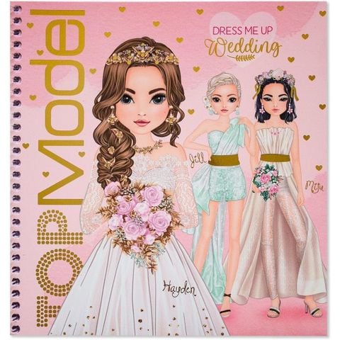  Đồ chơi BST thiết kế Dress Me Up chủ đề đám cưới kèm sticker TOPMODEL 0412411 