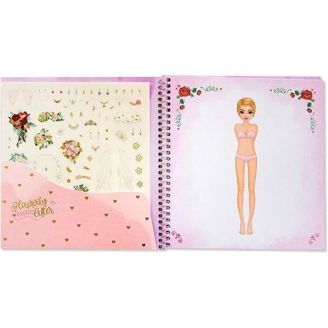  Đồ chơi BST thiết kế Dress Me Up chủ đề đám cưới kèm sticker TOPMODEL 0412411 