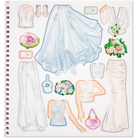  Đồ chơi BST thiết kế Dress Me Up chủ đề đám cưới kèm sticker TOPMODEL 0412411 