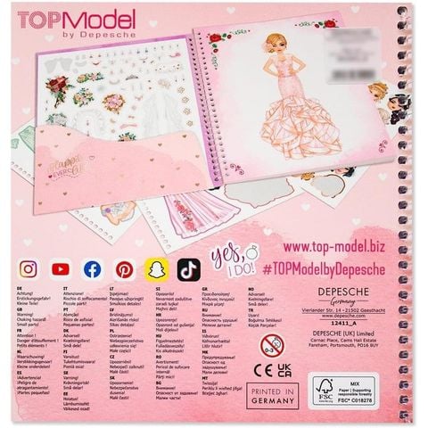  Đồ chơi BST thiết kế Dress Me Up chủ đề đám cưới kèm sticker TOPMODEL 0412411 