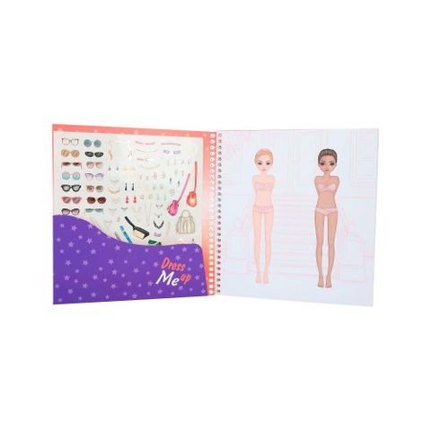  Đồ chơi BST thiết kế tô màu Topmodel dress me up stickerbook 