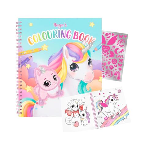  Ylvi colouring book with unicorn and sequins 
