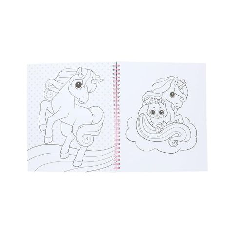  Ylvi colouring book with unicorn and sequins 