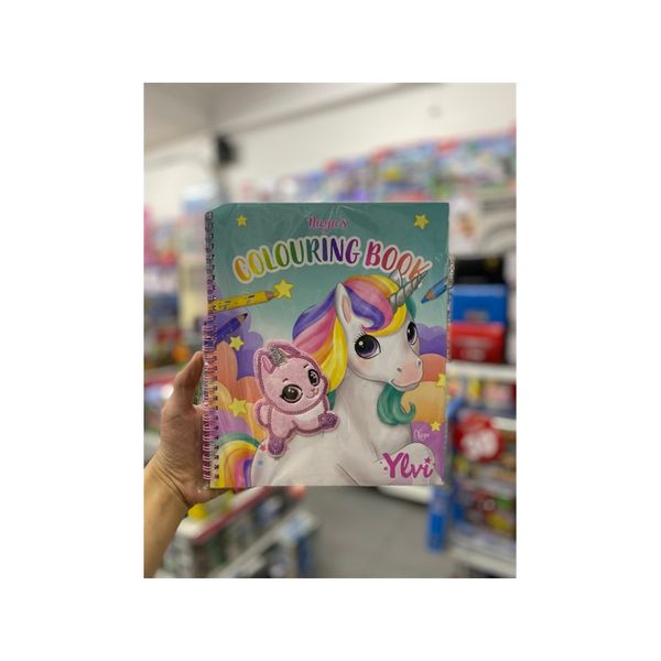 23win08 com BST thiết kế tô màu Ylvi colouring book with unicorn and sequins 0412492