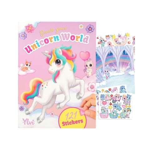  Đồ chơi BST thiết kế tô màu kèm sticker Ylvi create your unicorn world 