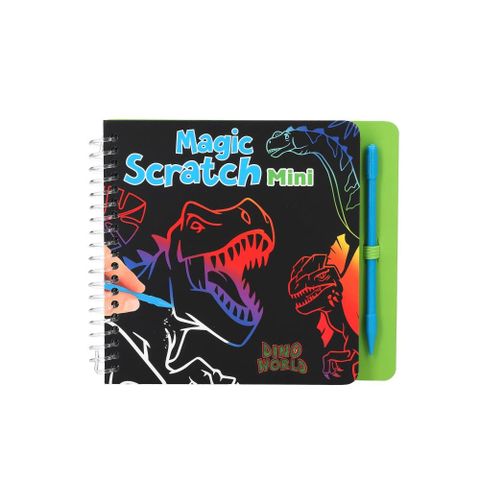  Đồ chơi BST thiết kế kỳ diệu Dino world mini magic-scratch book 0412733 
