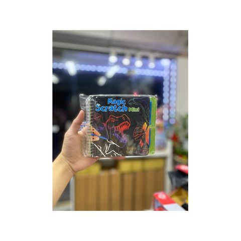  Đồ chơi BST thiết kế kỳ diệu Dino world mini magic-scratch book 0412733 