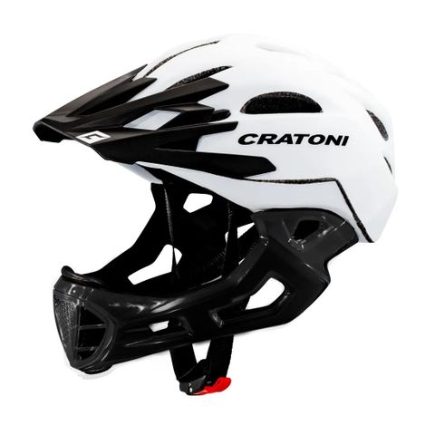  Mũ bảo hiểm cao cấp Cratoni white-lucentblack matt size s-m 