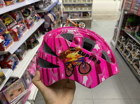  Mũ Super D - hồng xe đạp 