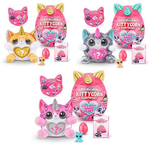  Đồ chơi Trứng thú bông bất ngờ Rainbocorns Kittycorn Surprise ZURU 