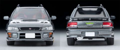  Xe mô hình Tomytec Vintage Neo 1/64 LV-N281b Subaru Impreza Pure Sportwagon WRX STi Version V 1998 (Gray) 