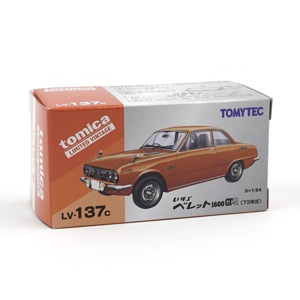 Mô hình xe Tomytec Tomica Limited Vintage LV-137c Isuzu Beret 1600GT type R (Orange M) 73