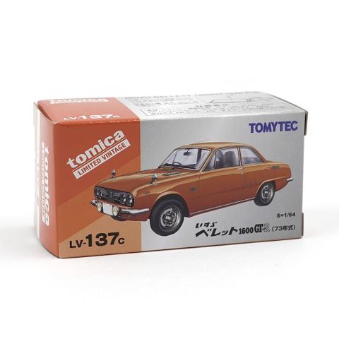  Tomica Limited Vintage LV-137c Isuzu Beret 1600GT type R (Orange M) 1973 