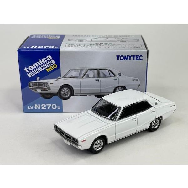 Mô hình xe Tomica Limited Vintage Neo LV-N270b Nissan Skyline 2000GT White 74