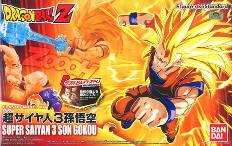 FIgure-rise Standard Dragon Ball Super Saiyan3 Son Goku Colored Plastic Model 