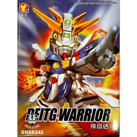  SD Gundam BB Warrior No. 242 God Gundam Color Coded Plastic Model 