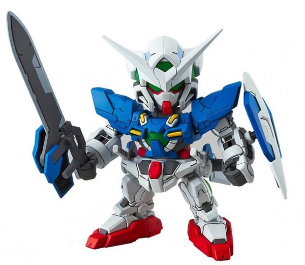  SD Gundam EX Standard Mobile Suit Gundam 00Gundam Exia Color-coded Plastic Model 