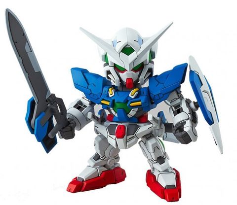  SD Gundam EX Standard Mobile Suit Gundam 00Gundam Exia Color-coded Plastic Model 